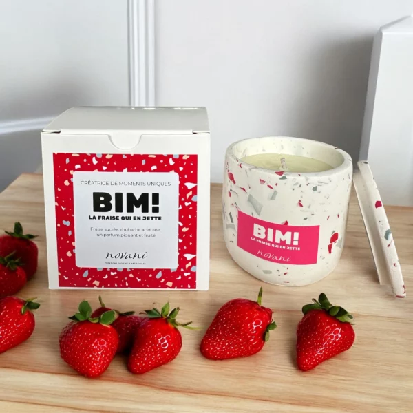 BOUGIE « BIM ! — La fraise qui en jette » – Image 4