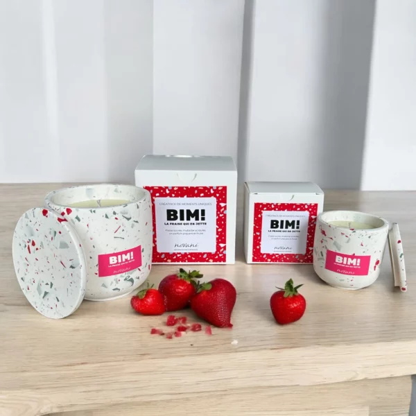 BOUGIE « BIM ! — La fraise qui en jette »